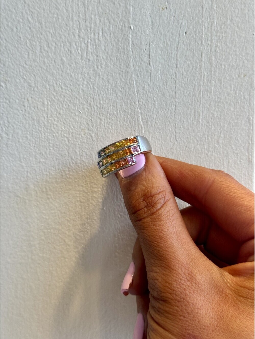 14K WHITE GOLD RING - Picture 5 of 9